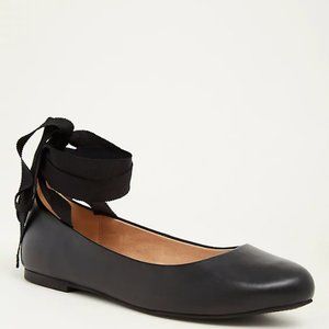 7W Torrid Wide Black Ballet Flats Shoes